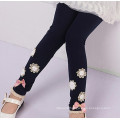 Hot selling cotton pants girl flower printing baby pantyhose lovely children leggings